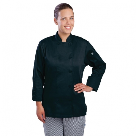 Chef Works Marbella Womens Executive Chefs Jacket Black XS