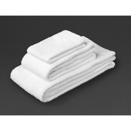 Essentials Carnival Bath Towel White (400g)
