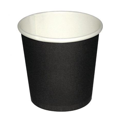 Fiesta Disposable Espresso Cups Single Wall Black 112ml / 4oz (Pack of 50)