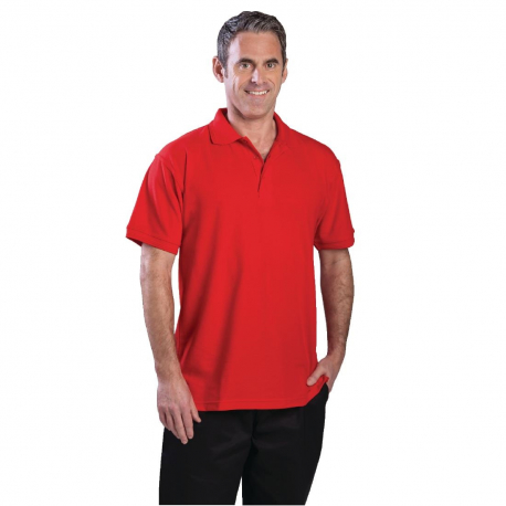 Unisex Polo Shirt Red XL