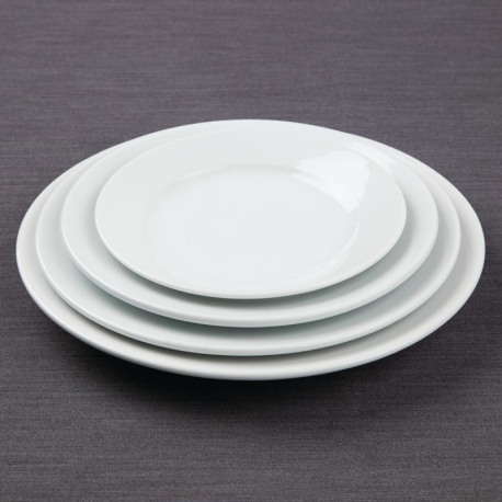 Olympia Athena Wide Rimmed Plates 228mm (12 Pack)