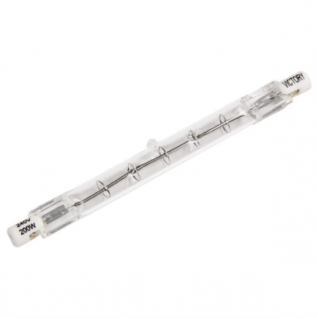 Bare Infrared Quartz Heat Bulb R7 118mm 200W