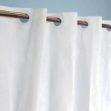 Hookless Shower Curtain - Plain White