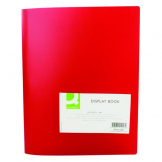 Q-Connect Polypropylene Display Book 40 Pocket Red KF01258