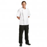 Chef Works Springfield Zipper Mens Chefs Jacket White XL