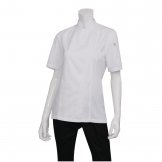 Chef Works Womens Springfield Zip Chefs Jacket White S