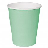 Fiesta Disposable Coffee Cups Single Wall Turquoise 225ml / 8oz (Pack of 1000)