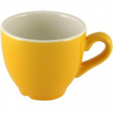Churchill New Horizons Colour Glaze Espresso Cups Yellow 85ml (Pack of 24)