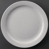 Athena Hotelware Narrow Rimmed Plates 226mm (Pack of 12)