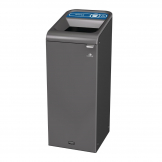 Rubbermaid Configure Recycling Bin with Paper Recycling Label Blue 57Ltr