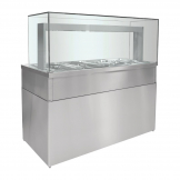 Parry Heated Bain Marie Servery Counter with Glass HGBM4