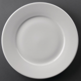 Olympia Athena Wide Rimmed Plates 254mm (Pack of 12)