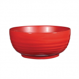Art de Cuisine Red Glaze Ripple Bowls Large (Pack of 4)