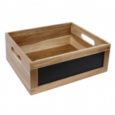 Olympia Bread Crate with Chalkboard 1/2 GN