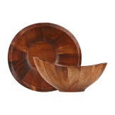 Churchill Moonstone Large Acacia Bowls 235x220mm 4 Pack