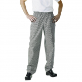 Chef Works Essential Baggy Pants Small Black Check 6XL