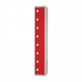 Elite Eight Door Manual Combination Locker Locker Red