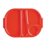 Kristallon Small Polycarbonate Compartment Food Trays Red 322mm