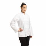 Whites Vegas Unisex Chef Jacket Long Sleeve White - L