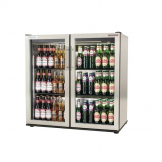 Autonumis EcoChill Double Hinged Door Maxi Back Bar Cooler, St/St A210106