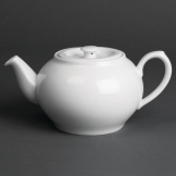 Royal Porcelain Oriental Teapots with Lids 600ml (Pack of 2)