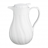 Olympia Insulated Swirl Jug White 1-2Ltr