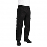 Chef Works Unisex Slim Fit Cargo Chefs Trousers Black 2XL