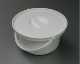 Commode Bucket and Lid (round) X 2