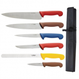 Hygiplas Colour Coded Chefs Knife Set with Wallet