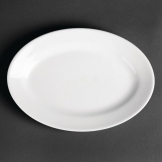 Royal Porcelain Oriental Oval Plates 230mm length (Pack of 12)