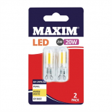 Maxim LED G9 Warm White Light Bulb 2/20w (Pack of 2)