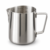 Graduated Stainless Steel Milk Frothing Jug - 600ml
