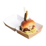 Colpac Compostable Kraft Burger Boxes Small 108mm 250 Pack