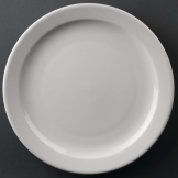 Athena Hotelware Narrow Rimmed Plates 254mm (Pack of 12)