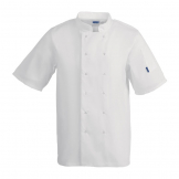 Whites Vegas Unisex Chef Jacket Short Sleeve White - S