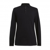Brook Taverner Frederick Mens Long Sleeve Polo Shirt Black Size L