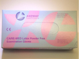 CARE-MED Latex Powder Free Gloves -Medium (100) X 2