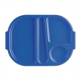 Kristallon Small Polycarbonate Compartment Food Trays Blue 322mm