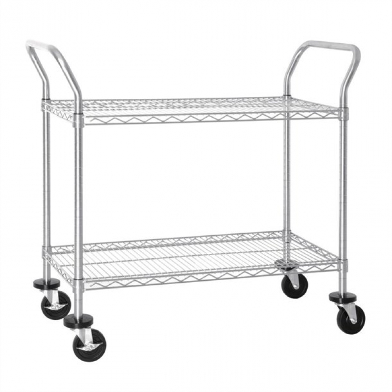 Vogue Chrome 2 Tier Wire Trolley