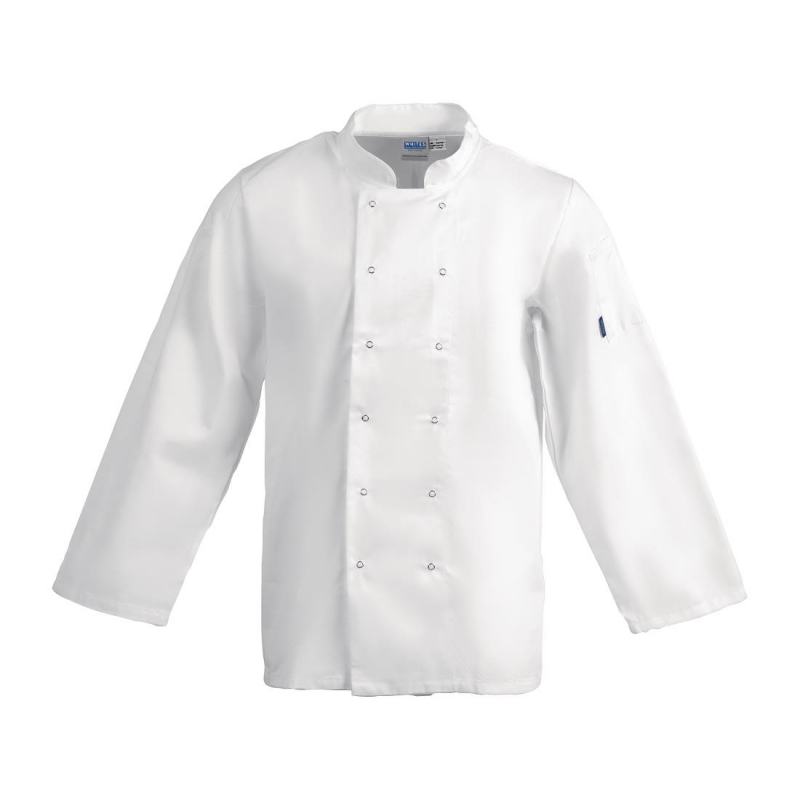 Whites Vegas Unisex Chef Jacket Long Sleeve White - XXL
