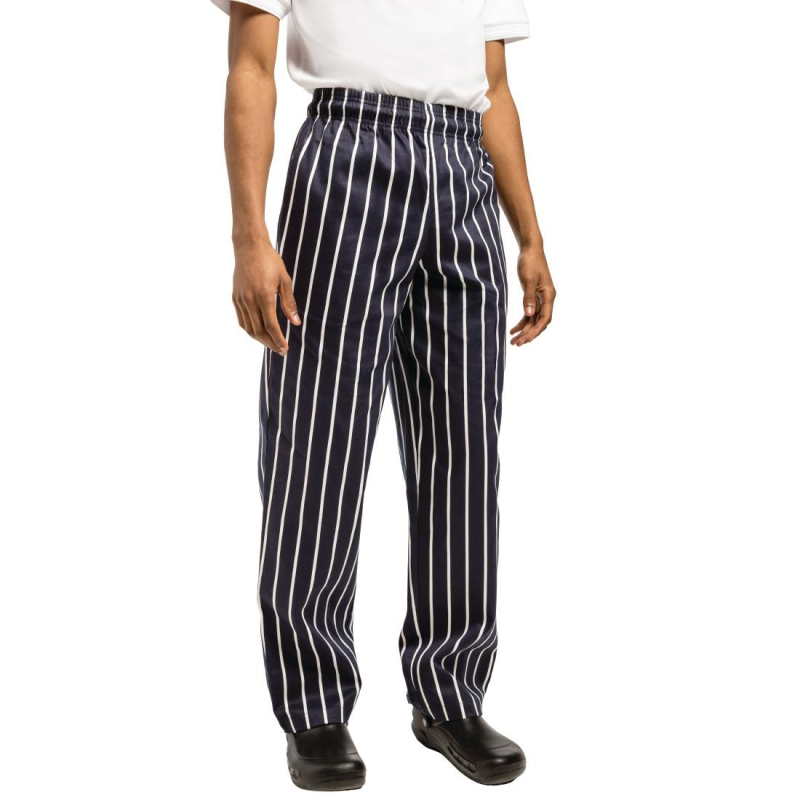 Chef Works Essential Baggy Pant Butchers Stripe XS