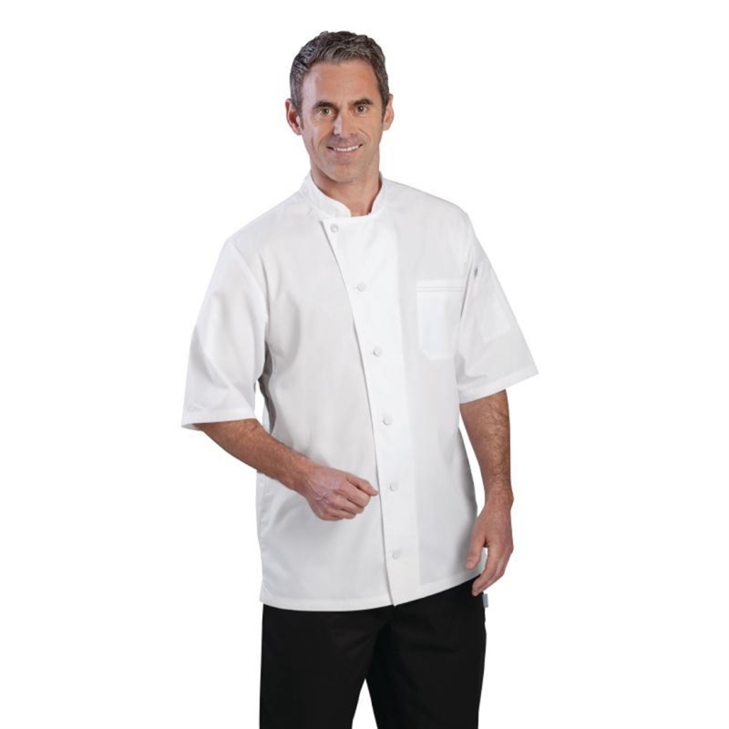 Chef Works Valais Signature Series Unisex Chefs Jacket White M
