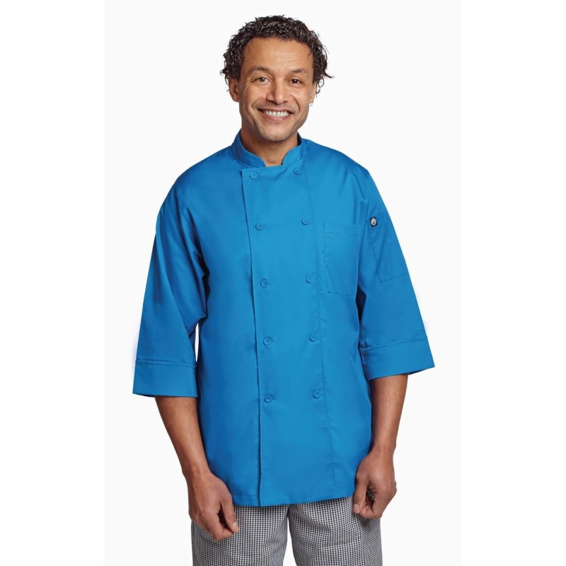 Chef Works Unisex Chefs Jacket Blue M