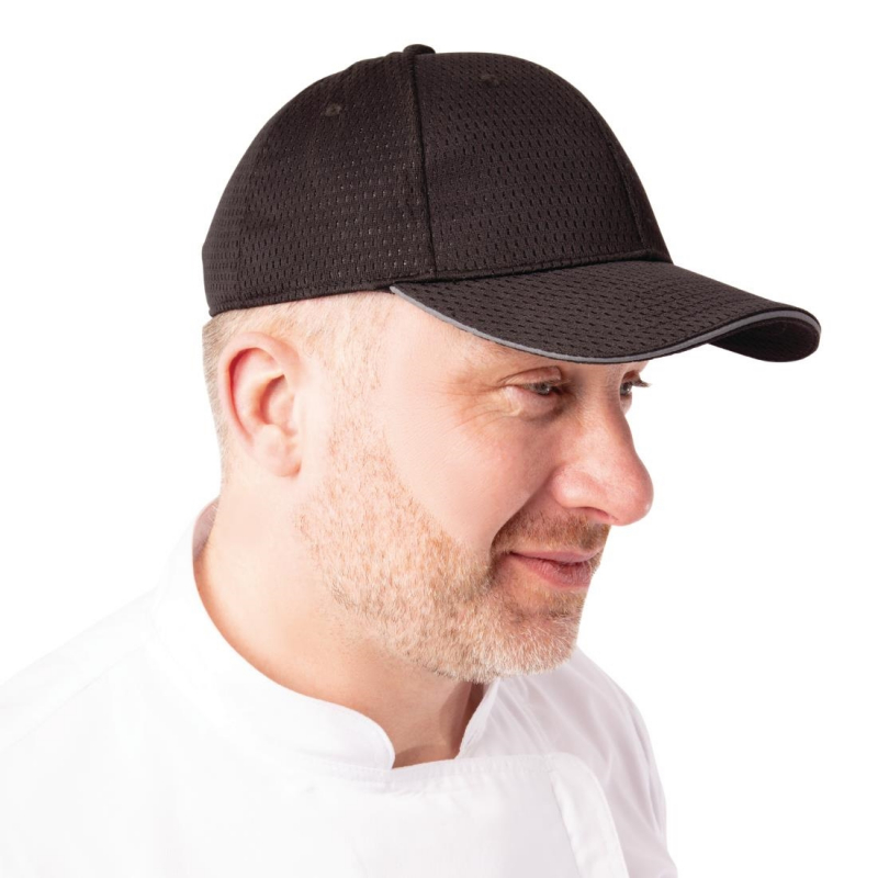 Chef Works Cool Vent Baseball Cap with Grey