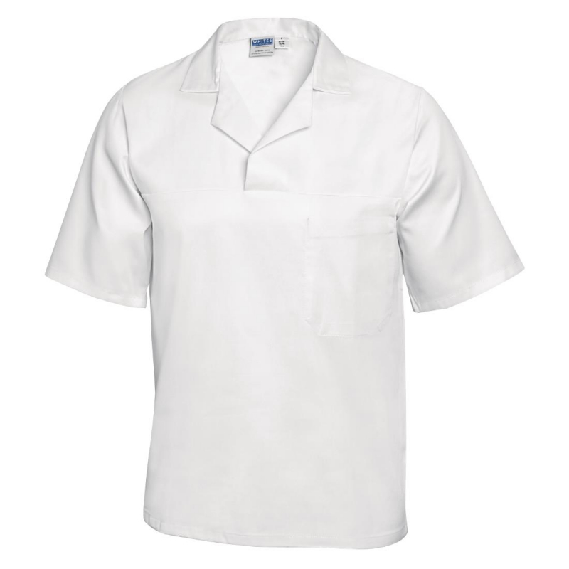 Unisex Bakers Shirt White M