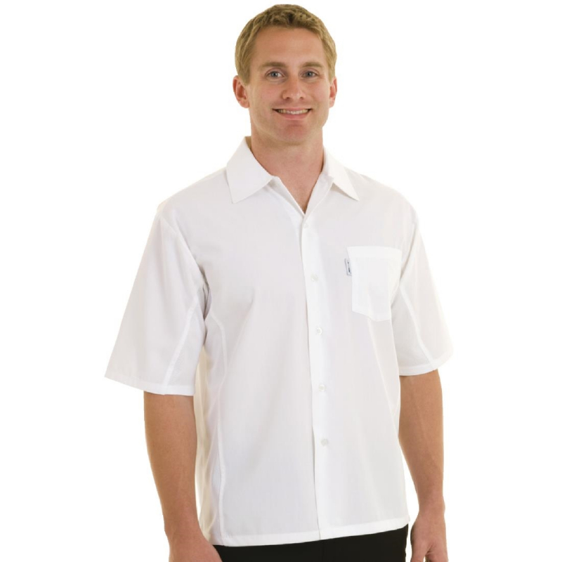 Chef Works Unisex Cool Vent Chefs Shirt White M